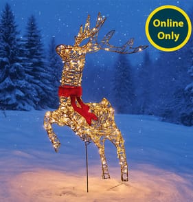Prestige Mains Operated LED Iridescent Reindeer 1.16m