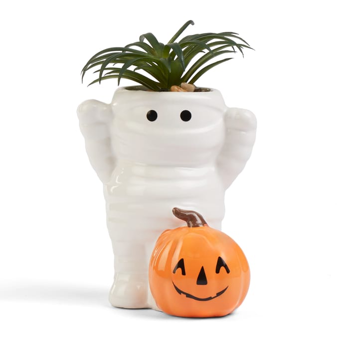 Haunted House Mini Artificial Plant - Mummy