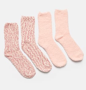 Originals Winter Ladies Popcorn Cosy Socks - Pink