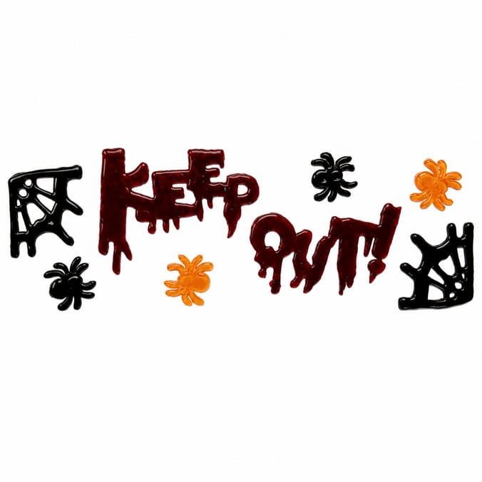 Hallow Scream Blood Gel Sticker Decoration Assorted