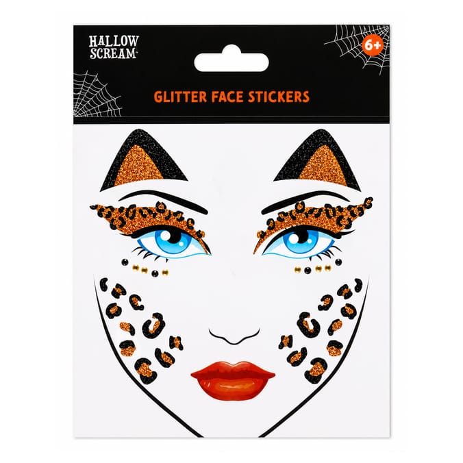 Hallow Scream Face Gem Stickers