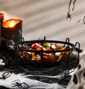 Haunted House Bowl With Spider Legs - Black