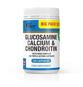Vit Direct Glucosamine, Calcium & Chondroitin 120 Capsules