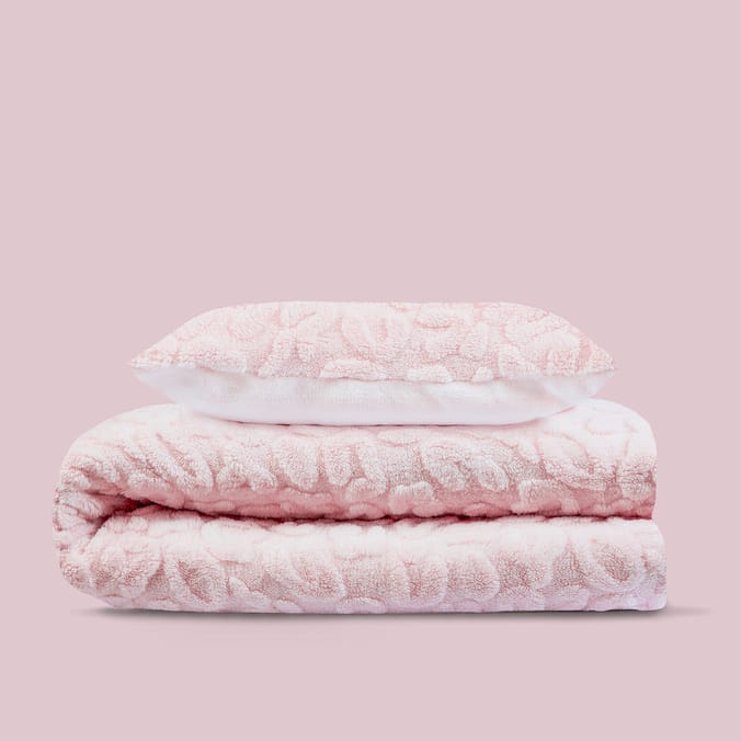 The Winter Warmer Collection Leopard Teddy Duvet Set