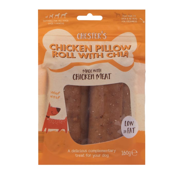 Chester's Chicken Pillow Roll With Chia 160g - Chicken