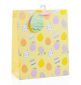 Happy Easter Egg Print Large Gift Bag