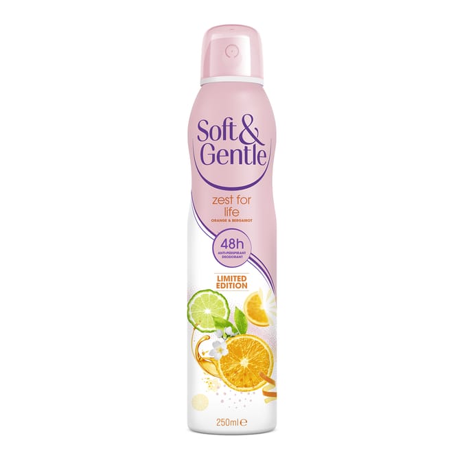 Soft & Gentle Limited Edition Zest For Life Anti-Perspirant Deodorant 250ml