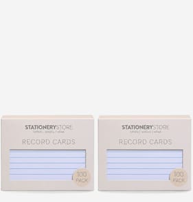 Stationery Store Record Cards x2