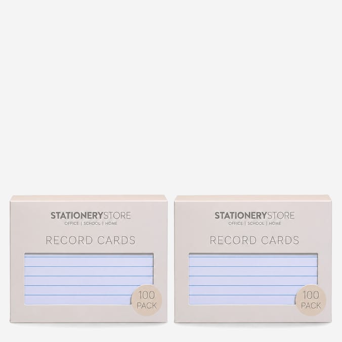 Stationery Store Record Cards x2