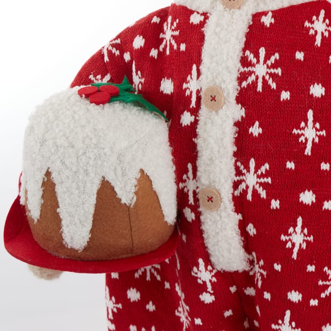 Sleigh Bells Christmas Teddy In Pyjamas