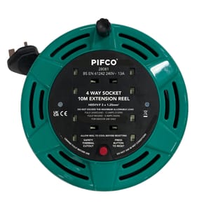 Pifco 4 Way Socket 10M Extension Reel