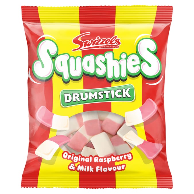 Swizzels Squashies Original Raspberry & Milk 140g