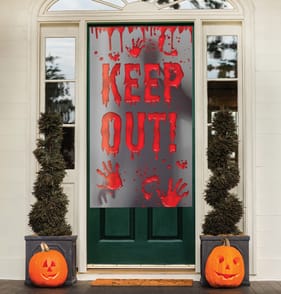 Hallow Scream Door Cover - Keep Out