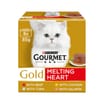 Gourmet Gold Cat Food Melting Heart Meat And Fish 8 x 85g