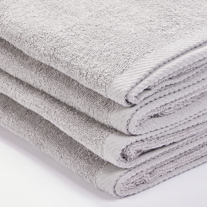 Bath 100% Cotton Bath Sheet 2 Pack - Grey