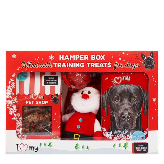 I Love My Dog Training Treats Hamper Box