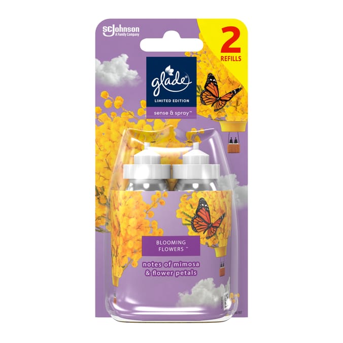 Glade Sense Spray Air Freshener Twin Refill Blooming Flowers 2x18ml