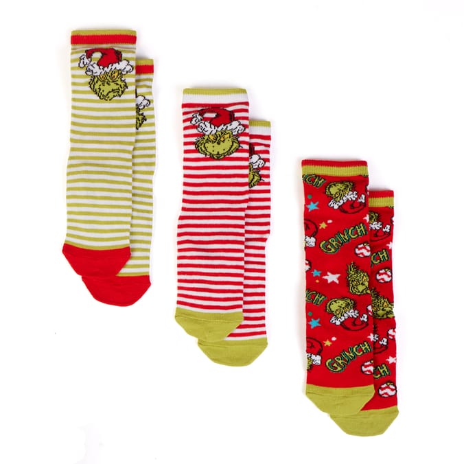 The Grinch Sock 3 Pack - Kids