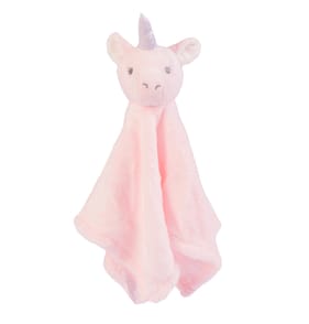 Moon & Stars Baby Animal Comforter - Pink