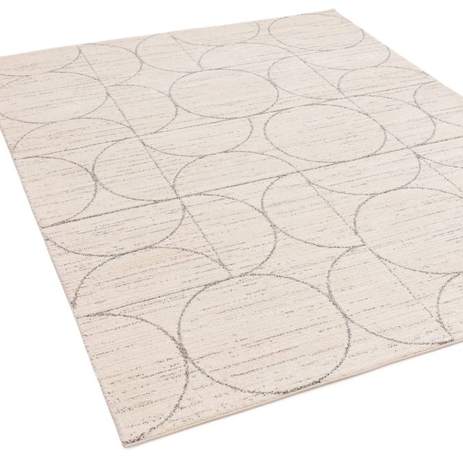 Asiatic Oslo Moons Rug OS02 - Cream/Grey