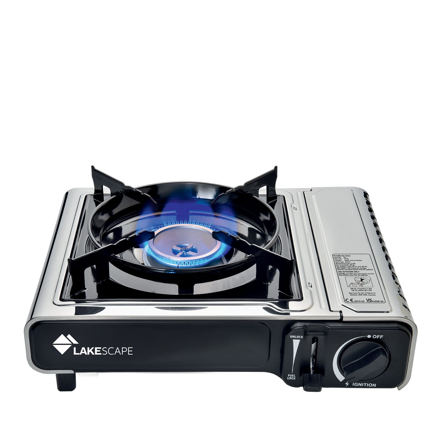 Lakescape Stainless Steel Gas Camping Stove Home Bargains