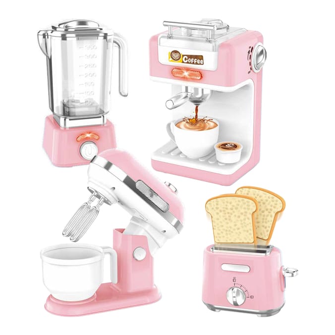Let's Play 4 In 1 Toy Kitchen Appliance Set
