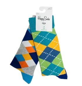 Happy Socks Adults Socks 2 Pack - 7.5-11.5 Size