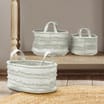 Home Collections Set Of 3 Tufted Baskets