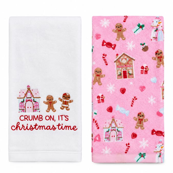 Gingerbread Tea Towels 2 Pack - Gingerbread 