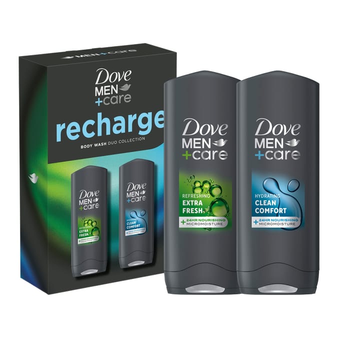 Dove Men+Care Body Wash Gift Set 2 Piece - Recharge