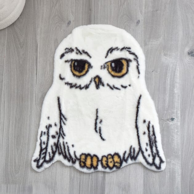 Harry Potter Faux Fur Hedwig Rug | Home Bargains