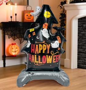 Hallow Scream Standing Balloon - Happy Halloween House