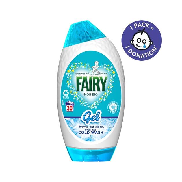 Fairy Non Bio Washing Liquid Gel 30 Washes 1.05l Home Bargains