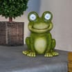 Firefly Novelty Frog With Animated LED Eyes Solar Light
