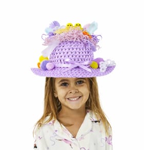 Happy Easter Bonnet Craft Set - Purple