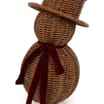 Festive Feeling Alpine Woods Rattan Snowman Christmas Decoration