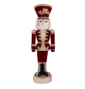 Festive Feeling Large Plush Nutcracker - Red