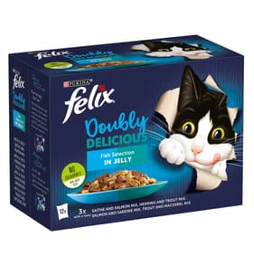Felix Doubly Delicious Fish Selection in Jelly 12 x 85g
