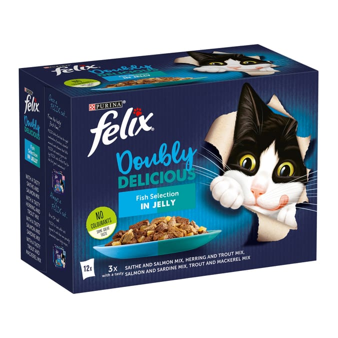 Felix Doubly Delicious Fish Selection in Jelly 12 x 85g