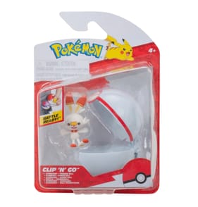 Pokemon Clip 'N' Go Poké Ball Figure - Scorbunny