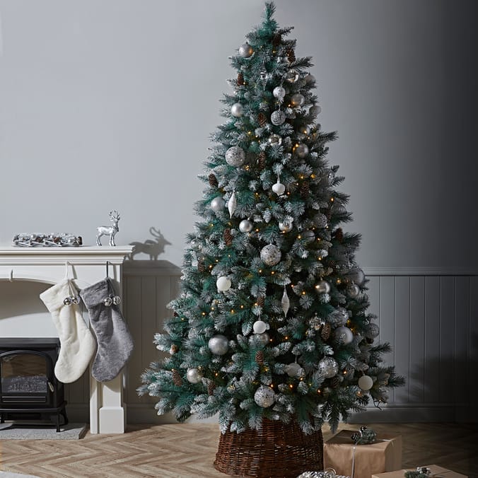 Festive Feeling Premium Frosted Pinecone Tree