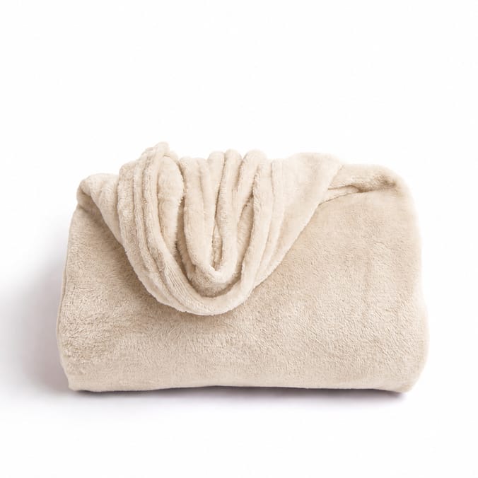  Home Collections Ultra Soft Throw - Beige 