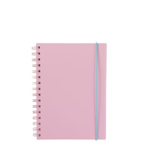 Back To School A5 Spiral Notebook - Pink