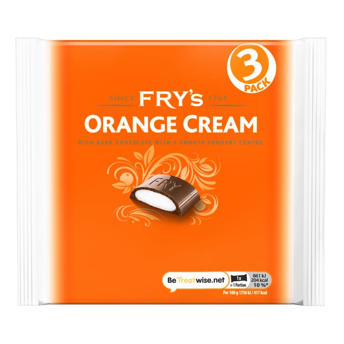 Fry's Orange Cream 3 Pack Multipack 147g