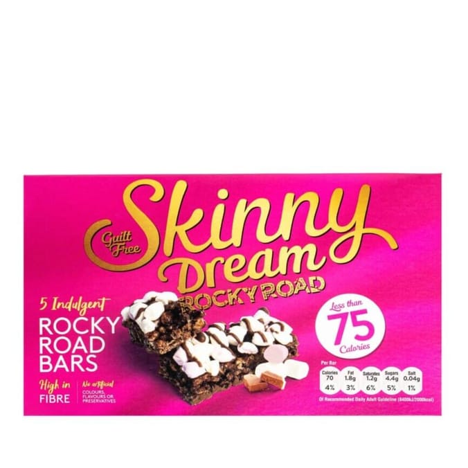 Skinny Dream Rocky Road 5 Bars Snack x10