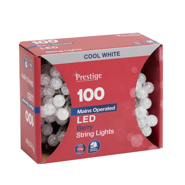 Prestige 100 LED Berry String Lights Home Bargains