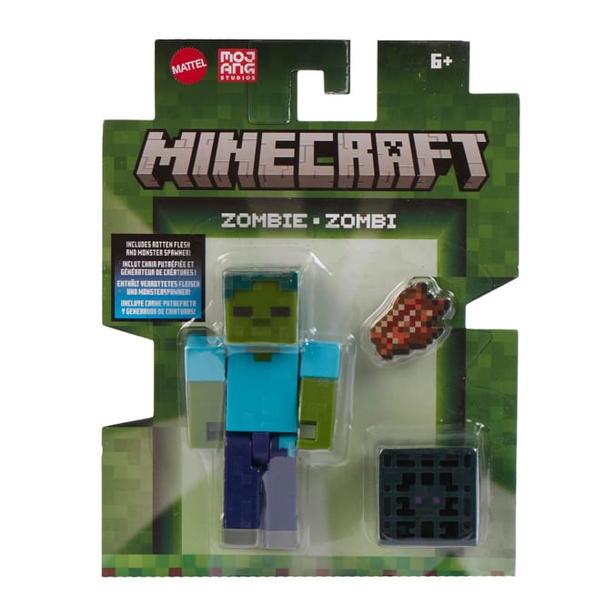 Minecraft Build A Portal 8cm Figure GTP08 - Zombie