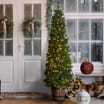 Festive Feeling Pre-Lit Outdoor Potted Tree 2m - Wooden