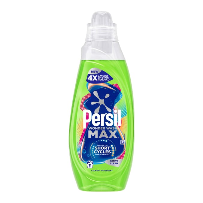 Persil Wonder Wash Max Bio Liquid Detergent 837ml 31 Washes - Active Clean