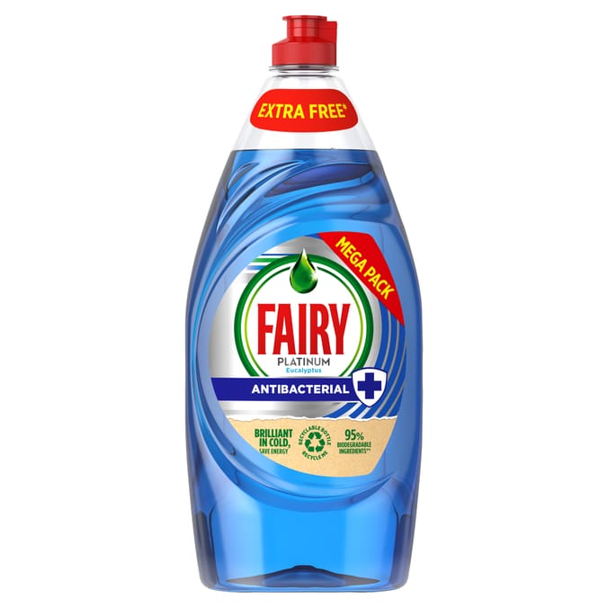 Fairy Antibacterial Washing Up Liquid Eucalyptus 870ml